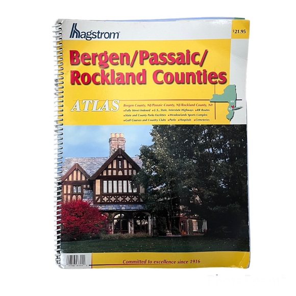 Other - Hagstrom Bergen Passaic Rockland Counties: New Jersey & New York Road Map Atlas